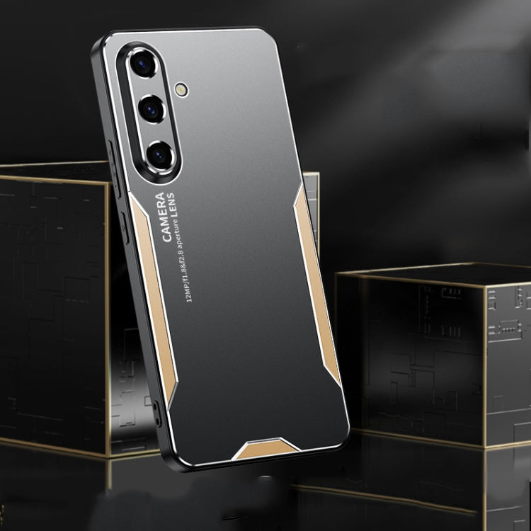 For Galaxy S25+ 5G Blade Series TPU Hybrid Metal Phone Case