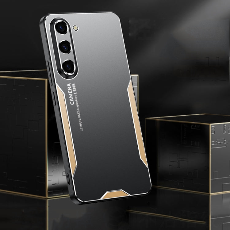 For Galaxy A16 5G Blade Series TPU Hybrid Metal Phone Case