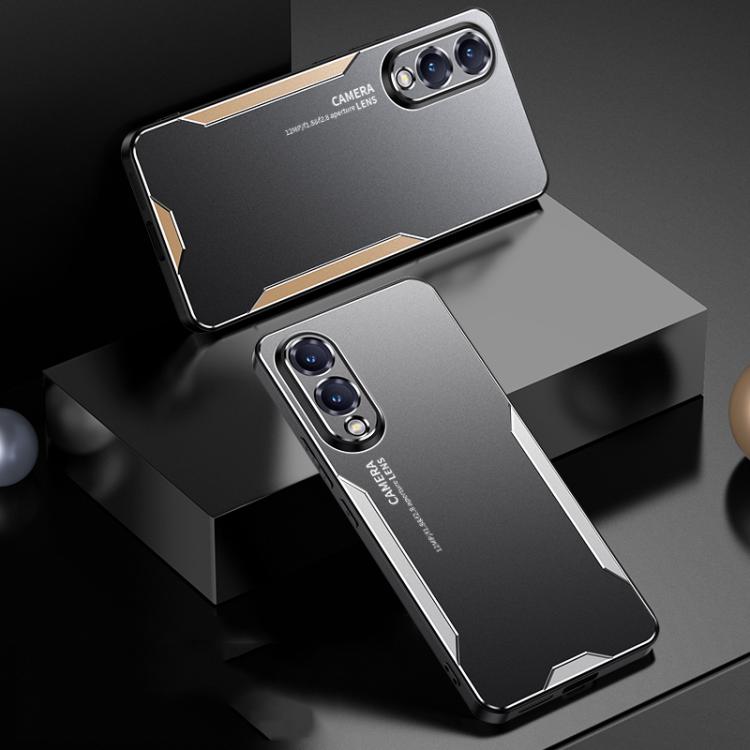 For Galaxy S25 Edge 5G Blade Series TPU Hybrid Metal Phone Case