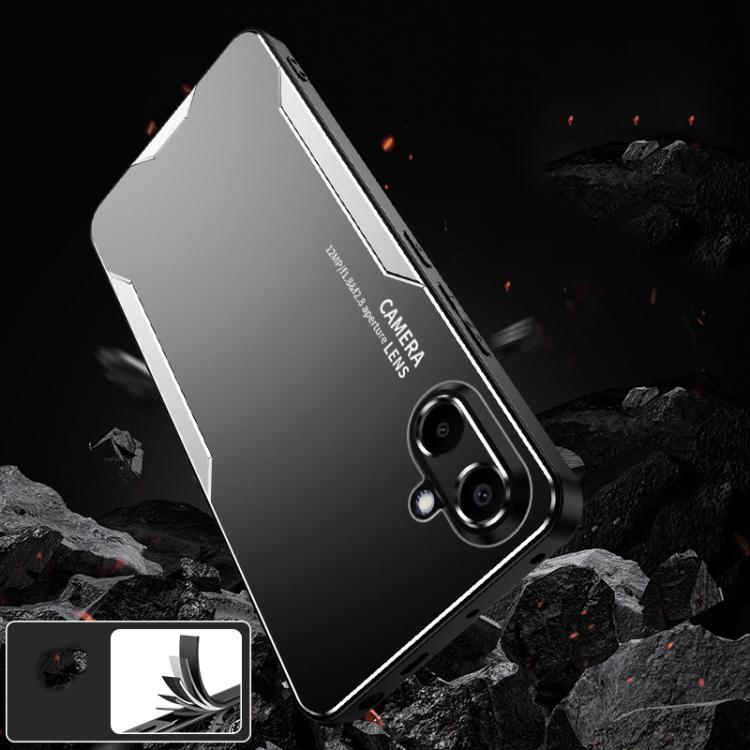For Galaxy A07 5G Blade Series TPU Hybrid Metal Phone Case