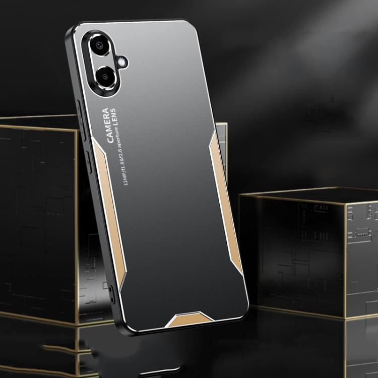 For Galaxy A07 5G Blade Series TPU Hybrid Metal Phone Case