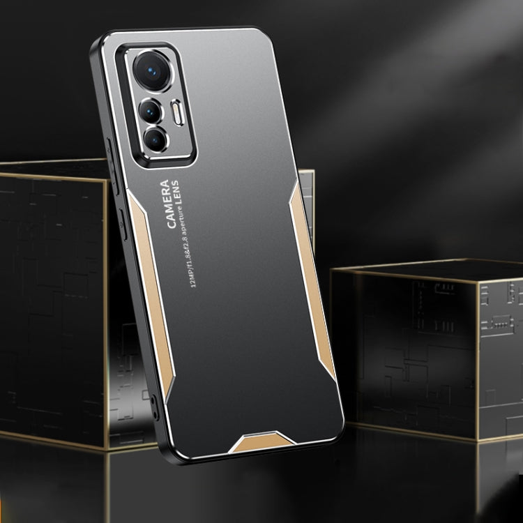 For Xiaomi 12 Lite Blade Series TPU Hybrid Metal Phone Case