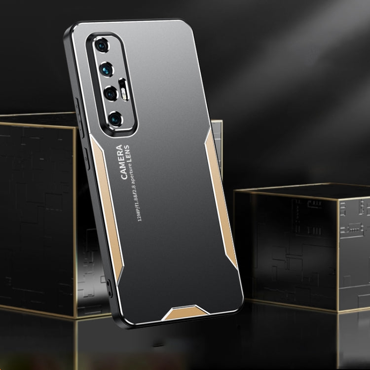 For Xiaomi Mi 10S Blade Series TPU Hybrid Metal Phone Case