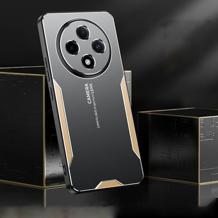 For Xiaomi Redmi 14C Blade Series TPU Hybrid Metal Phone Case