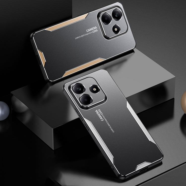 For Xiaomi Redmi Note 14 5G Blade Series TPU Hybrid Metal Phone Case