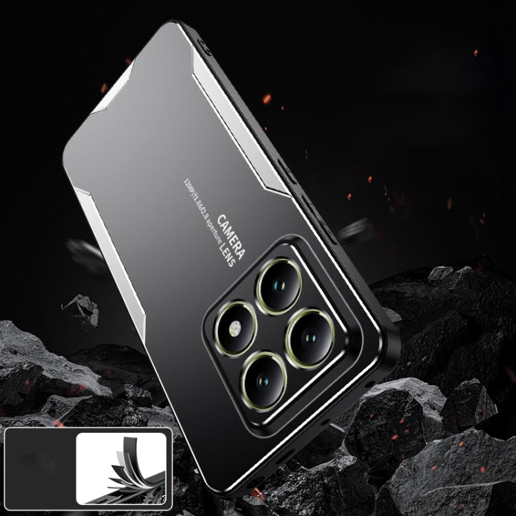 For Xiaomi 14T Blade Series TPU Hybrid Metal Phone Case