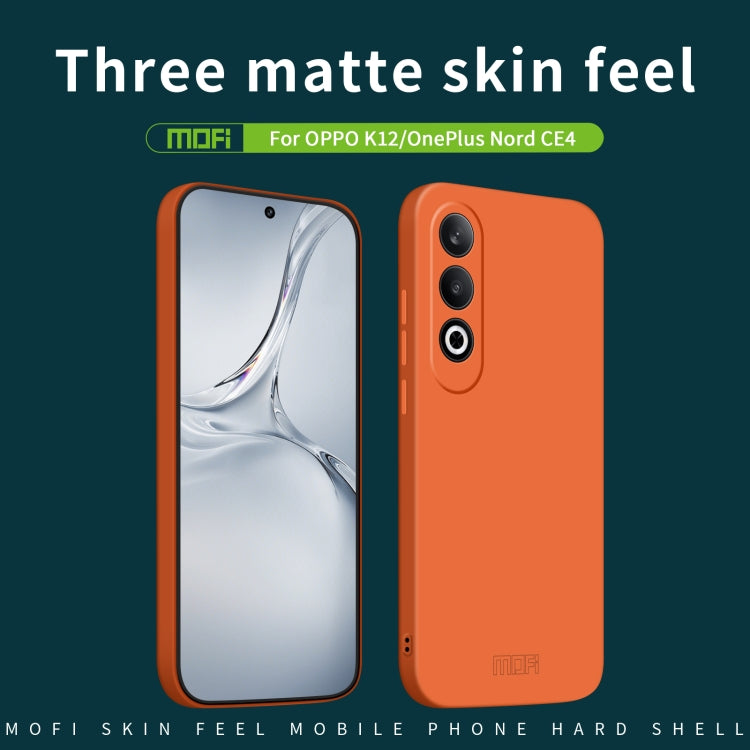 For OPPO K12 / OnePlus Nord CE4 MOFI Qin Series Skin Feel All-inclusive PC Phone Case