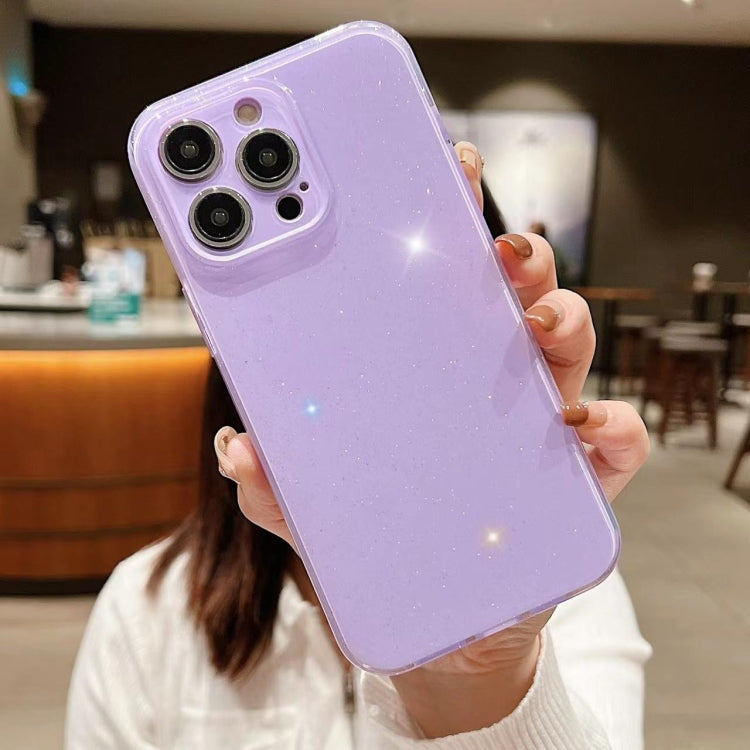 For iPhone 16 Pro Max Jelly Glitter Solid Color TPU Phone Case