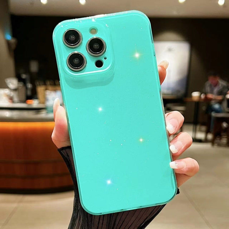 For iPhone 16 Pro Max Jelly Glitter Solid Color TPU Phone Case