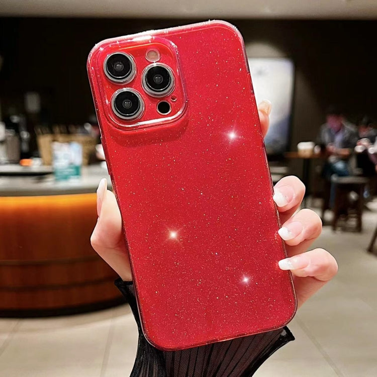 For iPhone 16 Pro Jelly Glitter Solid Color TPU Phone Case