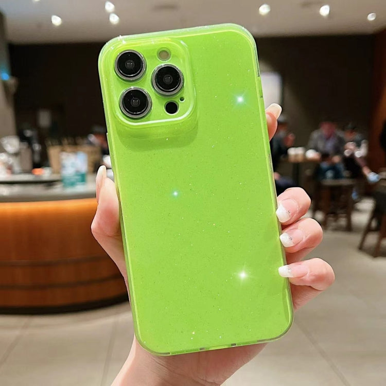 For iPhone 16 Pro Jelly Glitter Solid Color TPU Phone Case