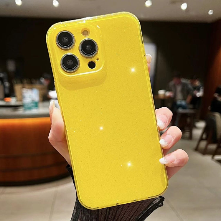 For iPhone 16 Pro Jelly Glitter Solid Color TPU Phone Case