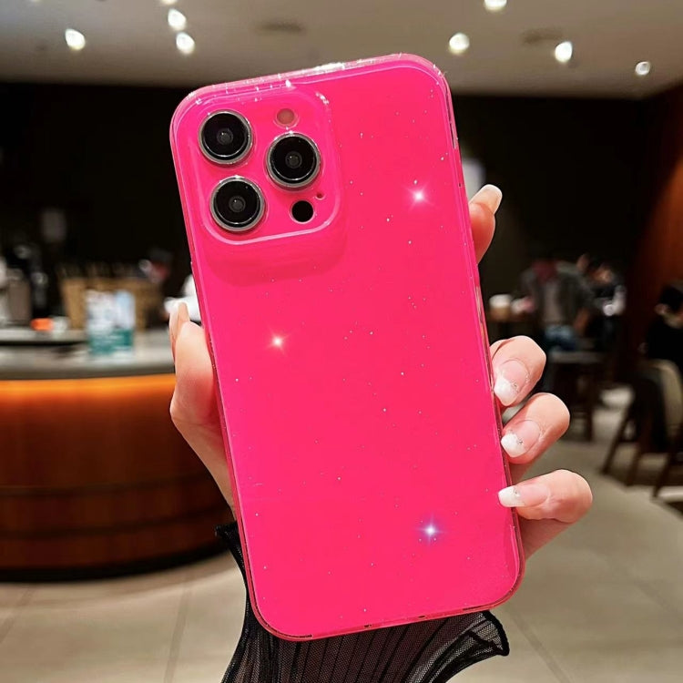 For iPhone 16 Pro Jelly Glitter Solid Color TPU Phone Case