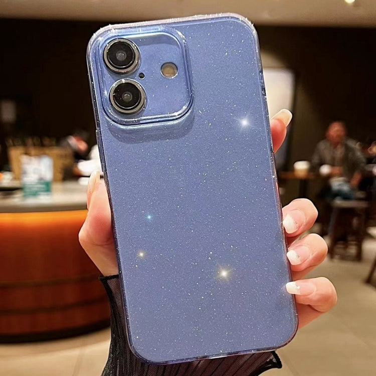 For iPhone 16 Plus Jelly Glitter Solid Color TPU Phone Case