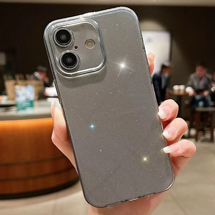 For iPhone 16 Jelly Glitter Solid Color TPU Phone Case