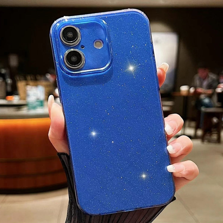 For iPhone 16 Jelly Glitter Solid Color TPU Phone Case
