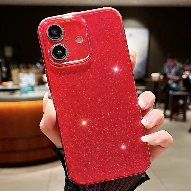 For iPhone 16 Jelly Glitter Solid Color TPU Phone Case