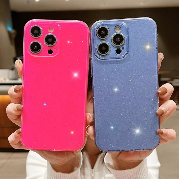 For iPhone 16 Pro Jelly Glitter Solid Color TPU Phone Case