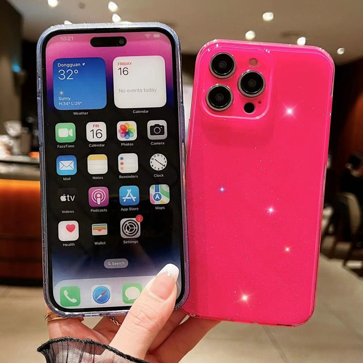For iPhone 16 Pro Jelly Glitter Solid Color TPU Phone Case