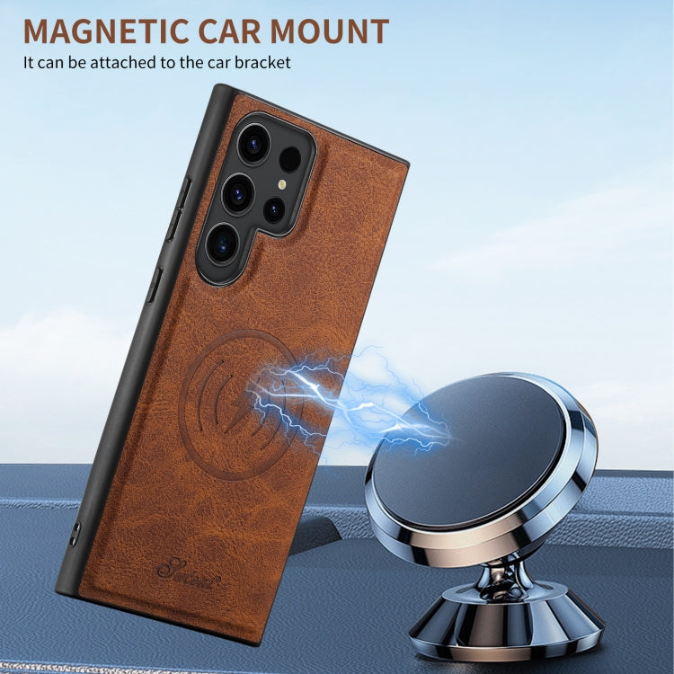 For Samsung Galaxy Note20 Ultra Suteni H17 Litchi Texture Leather MagSafe Detachable Wallet Phone Case
