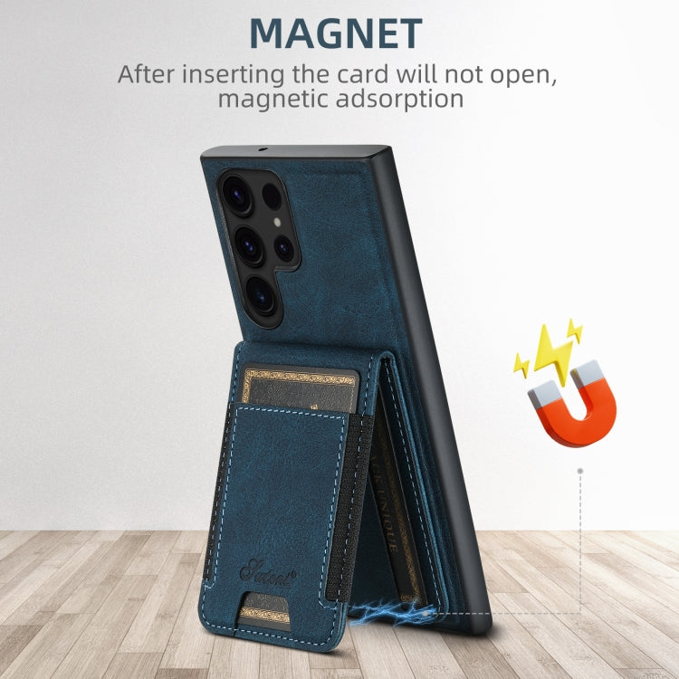 For Samsung Galaxy Note20 Ultra Suteni H17 Litchi Texture Leather MagSafe Detachable Wallet Phone Case