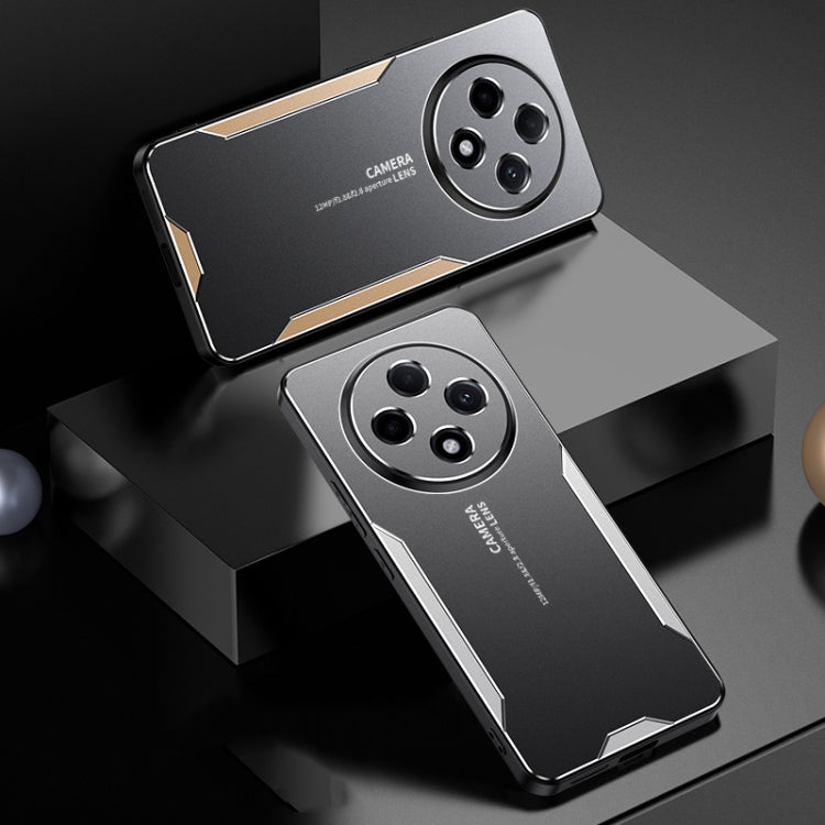 For OPPO A3 China Blade Series TPU Hybrid Metal Phone Case