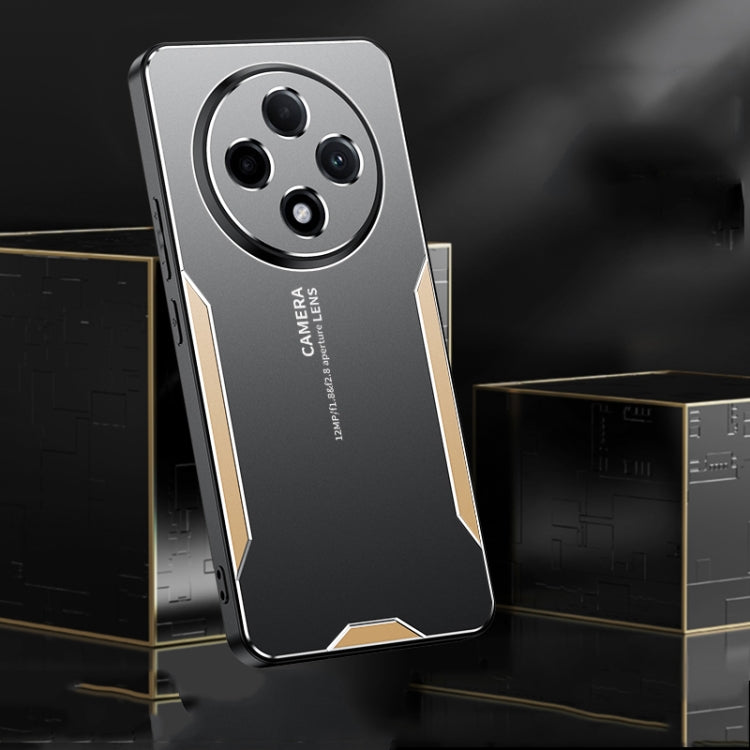 For OPPO A3 China Blade Series TPU Hybrid Metal Phone Case