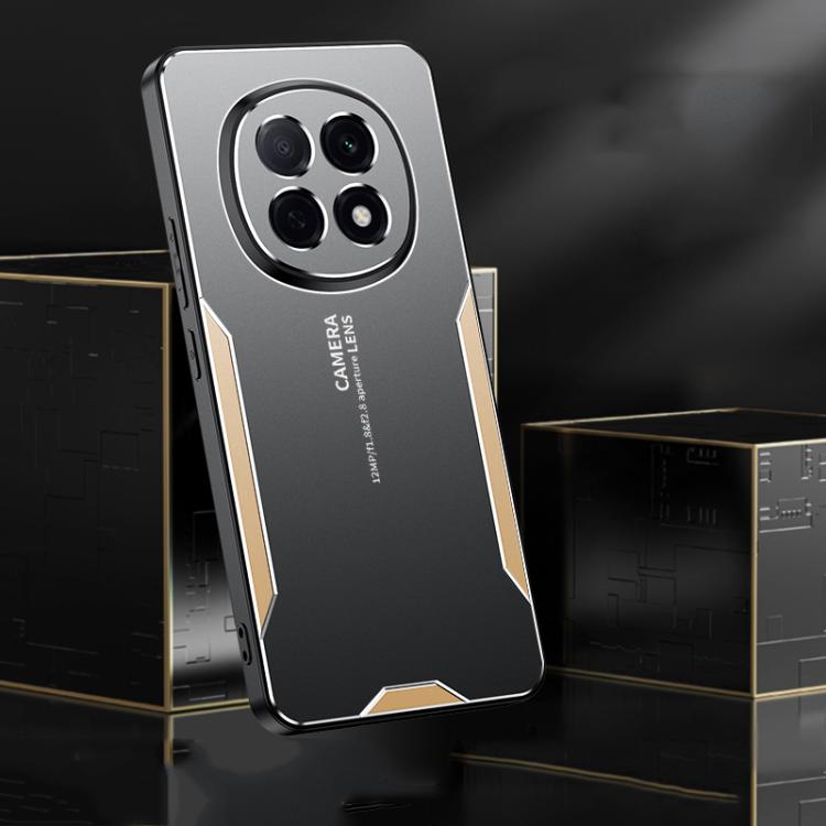 For OPPO A5 Pro China Blade Series TPU Hybrid Metal Phone Case