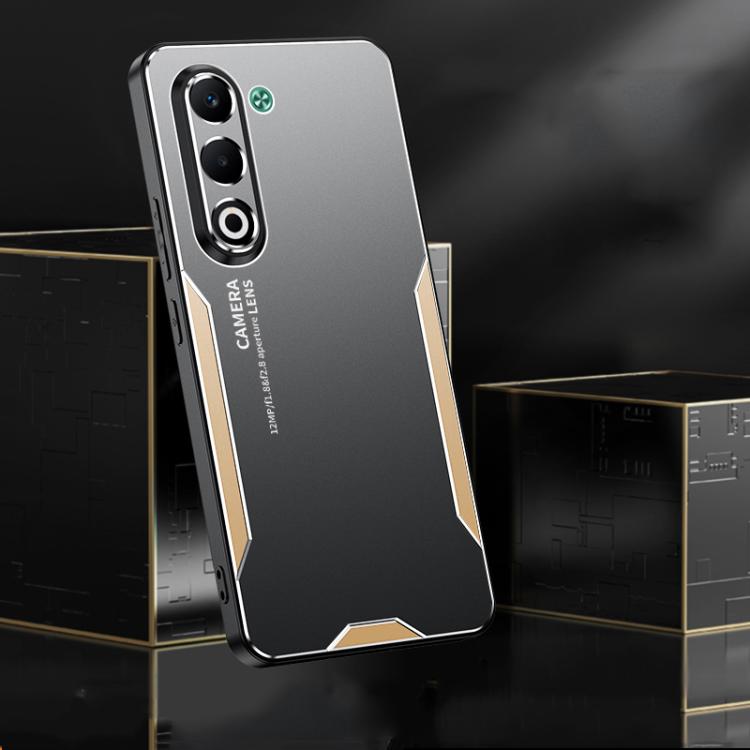 For OPPO A5 5G Global Blade Series TPU Hybrid Metal Phone Case