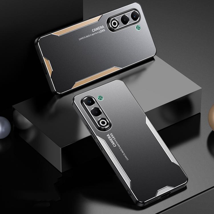 For OPPO A5 5G Global Blade Series TPU Hybrid Metal Phone Case