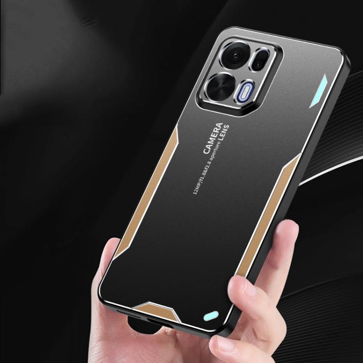 For OPPO K15 Pro 5G Blade Series TPU Hybrid Metal Phone Case