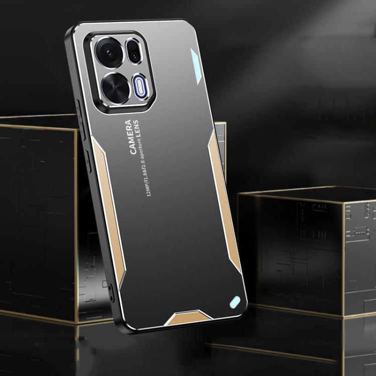 For OPPO K15 Pro+ Blade Series TPU Hybrid Metal Phone Case