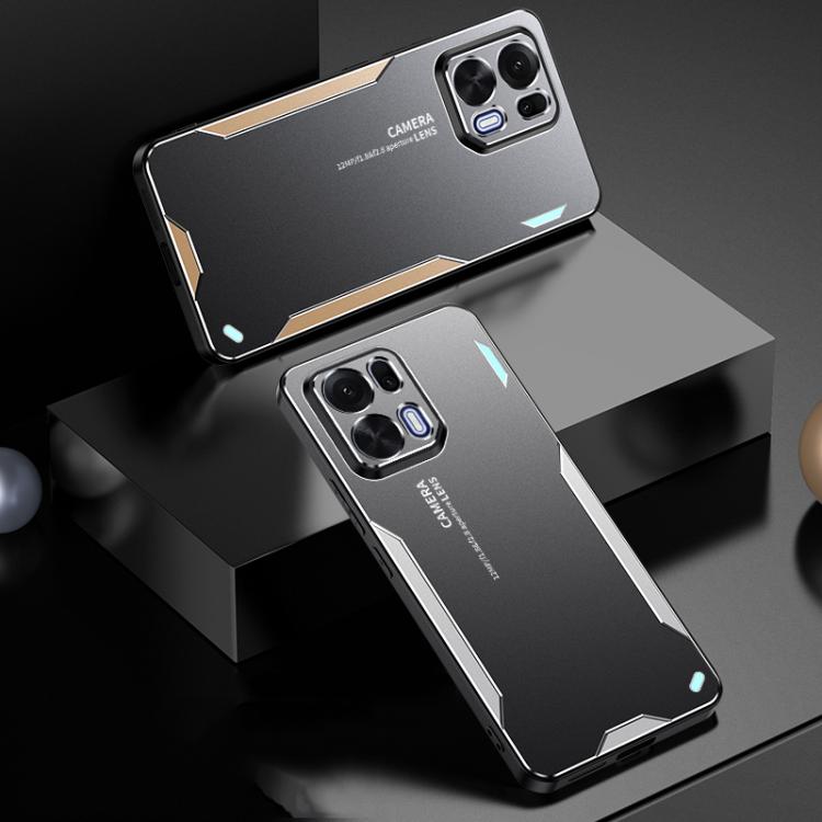 For OPPO K15 Pro+ Blade Series TPU Hybrid Metal Phone Case