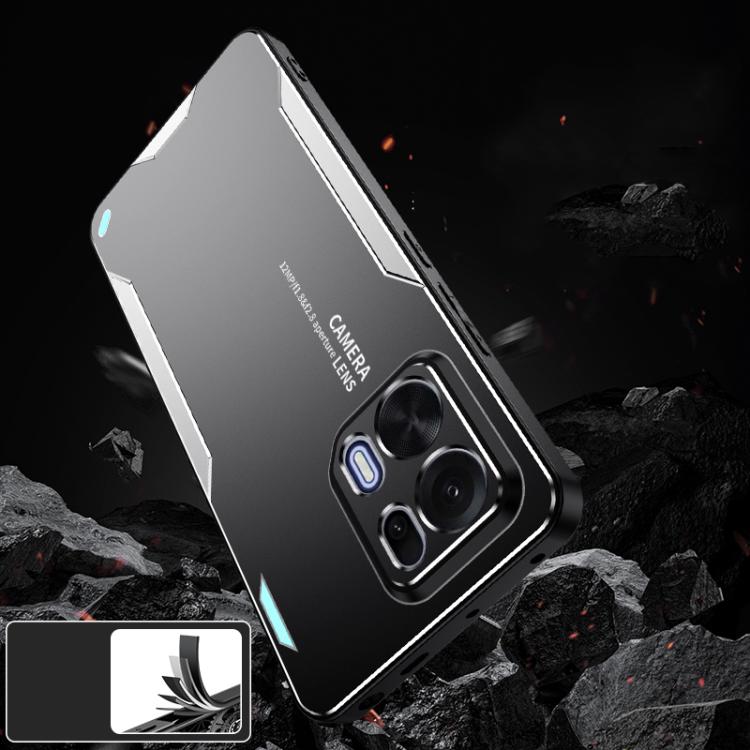 For OPPO K15 Pro+ Blade Series TPU Hybrid Metal Phone Case