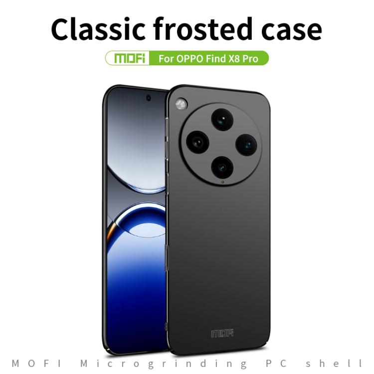 For OPPO Find X8 Pro MOFI Micro-Frosted PC Ultra-thin Hard Phone Case