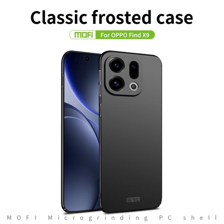 For OPPO Find X9 MOFI Micro-Frosted PC Ultra-thin Hard Phone Case