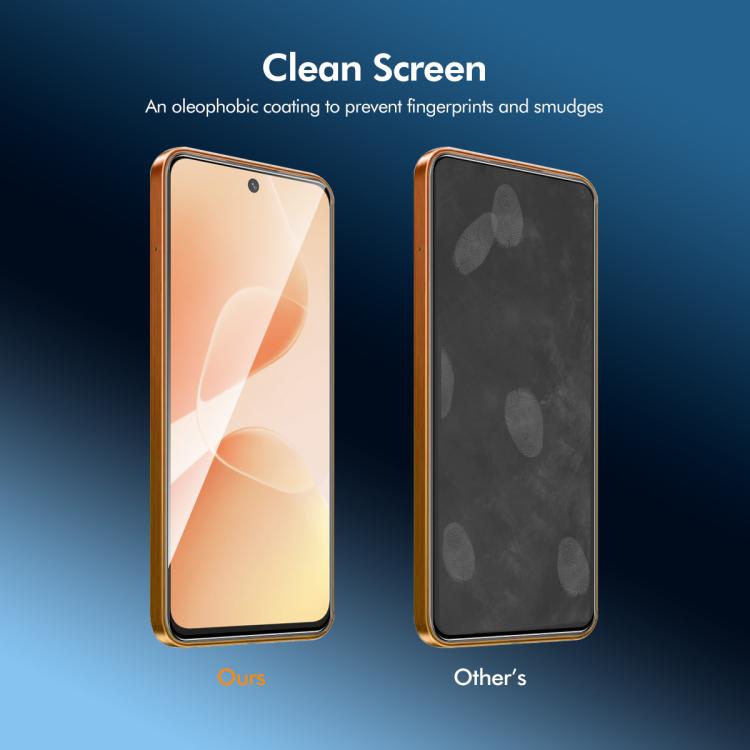 For Infinix Smart 20 2pcs ENKAY Full Glue High Aluminum-silicon Tempered Glass Film