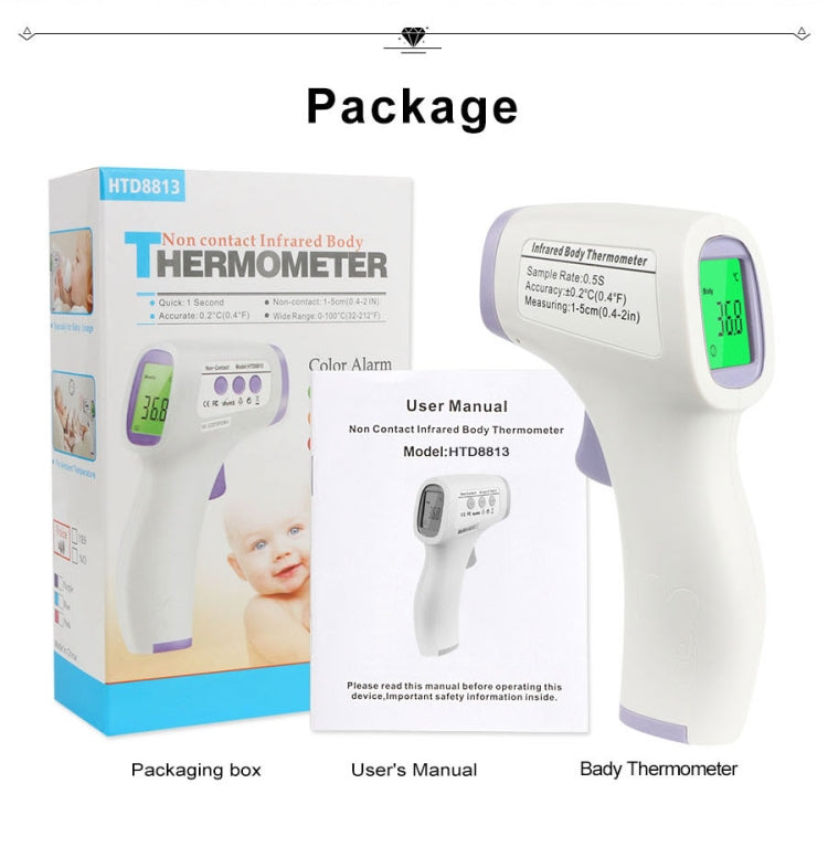 HTD-8813 Durable / Professional Handheld Thermograph Home life, for Baby Adult, Auto power off