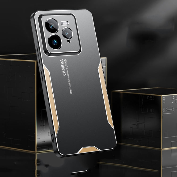 For  Realme GT7 Pro Blade Series TPU Hybrid Metal Phone Case
