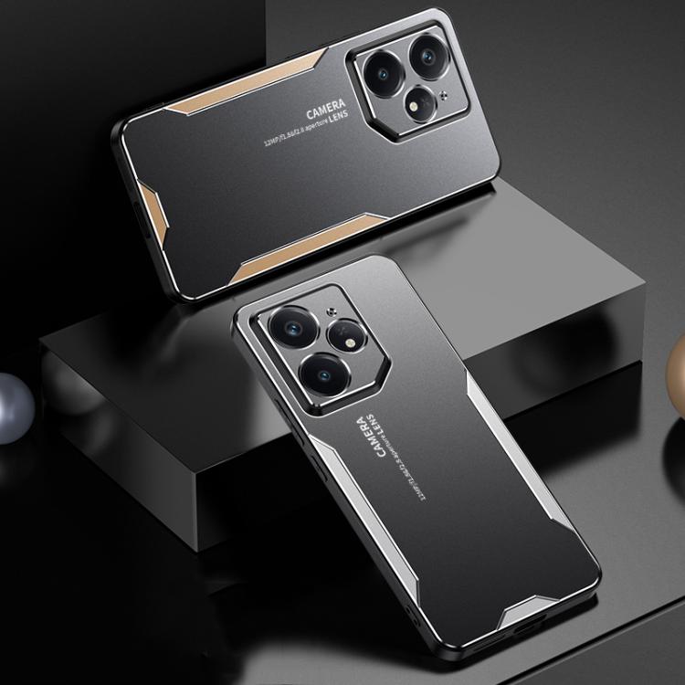 For Realme Neo7 Blade Series TPU Hybrid Metal Phone Case