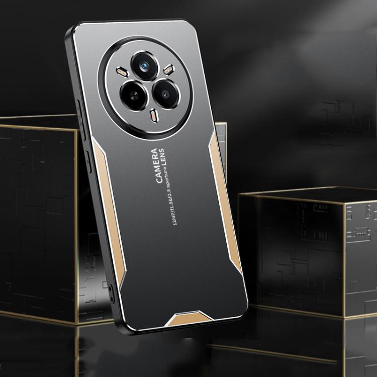 For Realme 14 Pro+ Global Blade Series TPU Hybrid Metal Phone Case