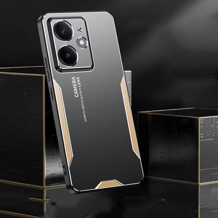 For Realme Neo7 SE Blade Series TPU Hybrid Metal Phone Case