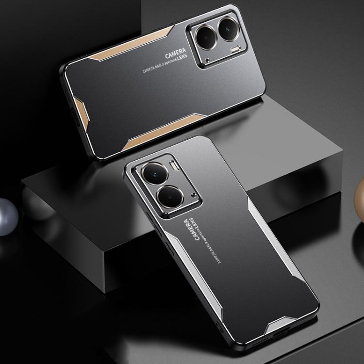 For Realme Neo7X Blade Series TPU Hybrid Metal Phone Case