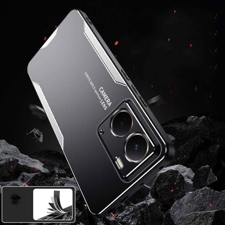 For Realme Neo7X Blade Series TPU Hybrid Metal Phone Case