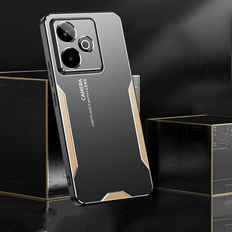 For Realme GT7 5G Blade Series TPU Hybrid Metal Phone Case