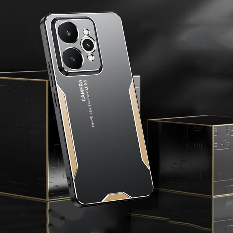 For Realme 15 5G Global Blade Series TPU Hybrid Metal Phone Case