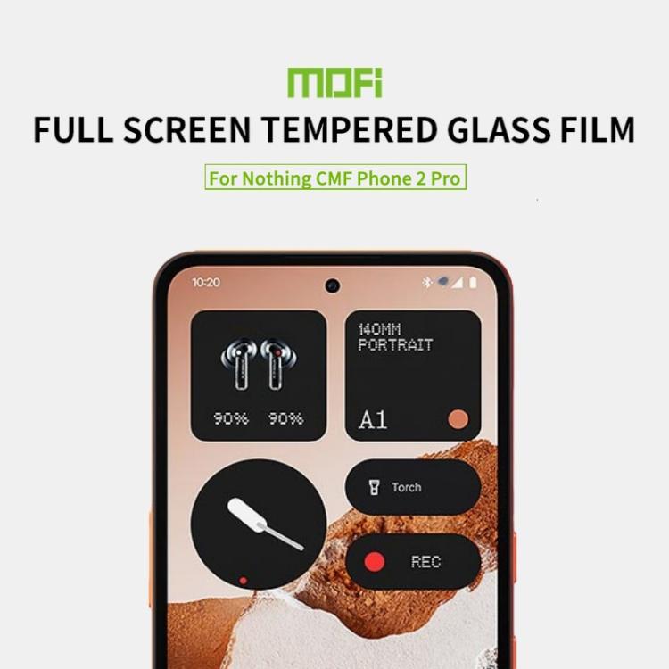 For Nothing CMF Phone 2 Pro MOFI 9H 2.5D Full Screen Tempered Glass Film - Black