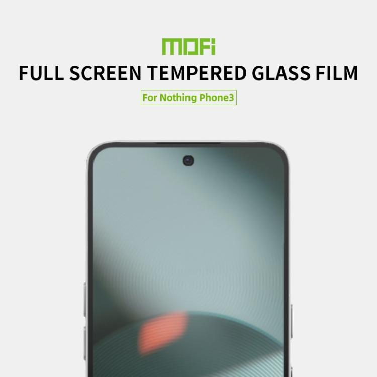 For Nothing Phone 3 MOFI 9H 2.5D Full Screen Tempered Glass Film - Black