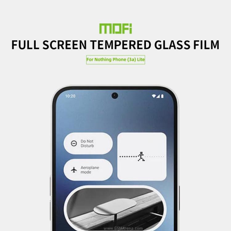For Nothing Phone 3a Lite MOFI 9H 2.5D Full Screen Tempered Glass Film - Black