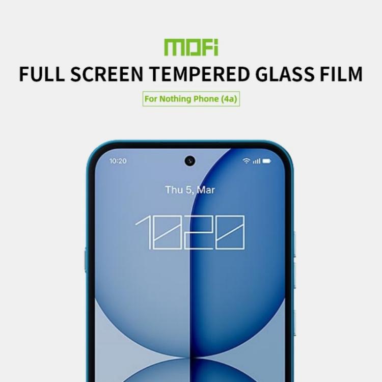 For Nothing Phone 4a MOFI 9H 2.5D Full Screen Tempered Glass Film - Black